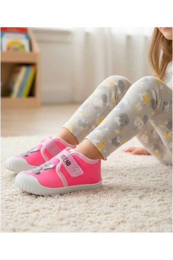 Cozi company Girl's Winter Velcro Adjustable Daily School Nursery Slippers Shoes