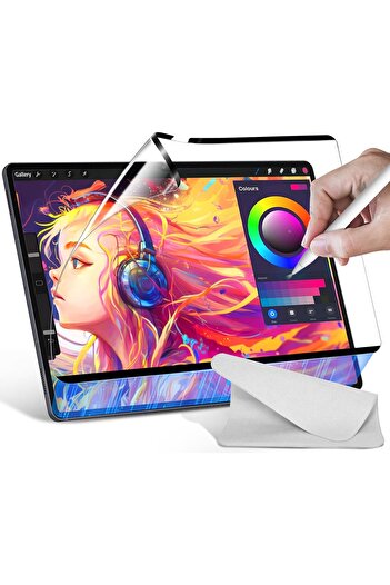Nezih Case Samsung Galaxy Tab S10 Fe Plus Uyumlu Kağıt Hissi Veren Mat Paper-Like Ekran Koruyucu
