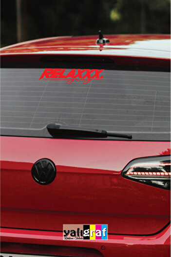 Yalıgraf Reklam Tabela Relax Gang Text Auto Sticker Car-Motorcycle Windshield Sticker Sticker 25X6,5 cm