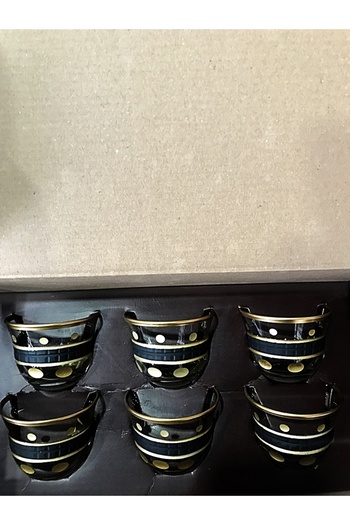 DECOSTYLE 6 Pieces Myrrh Glass Serving Cup Zamzam Water Cup Multiple Models N10