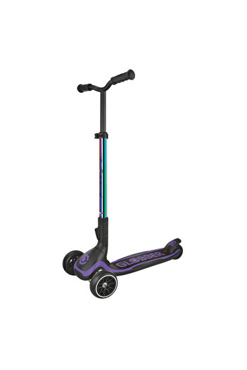 Globber Ultimum Premium Kids Scooter – Foldable Adjustable 3 Wheel Ride On – Neo-Chrome Edition