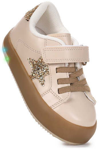 Kiko Kids Rena Daily Velcro Lighted Baby Girl Sports Shoes