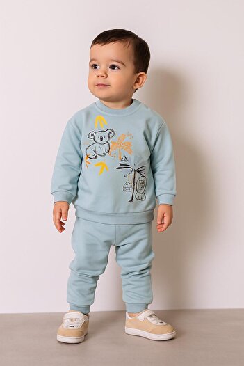 baby flamindo BASKILI 2 İPLİK BEBEK TAKIM