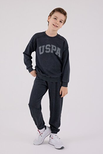 U.S. Polo Assn. 4-15 Years Old Licensed Us Polo Assn Boys Team-Anthracite
