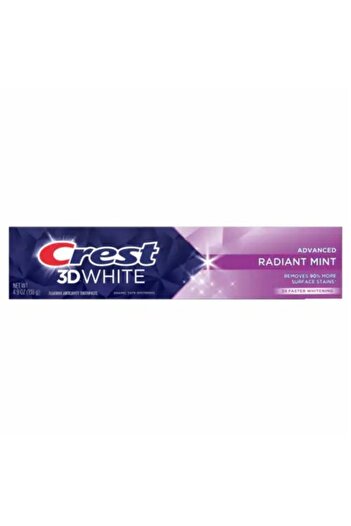 CREST 3D White Toothpaste, Radiant Mint, Intensive Whitening Effect, 138g