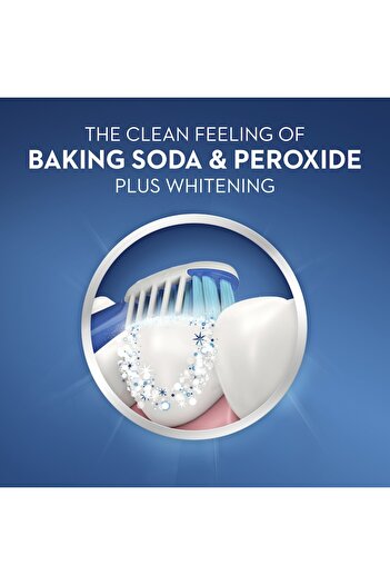 CREST 3D White Toothpaste, Baking Soda, Hydrogen Peroxide, Intensive Whitening Effect, 161g