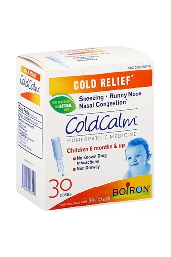 Boiron ColdCalm, Boiron, Supplement for Cold and Flu, USA Version, 30 Vials