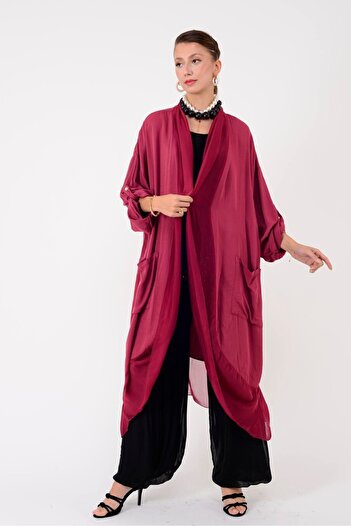 Park Moda 10130 ΜΕΤΑΞΥΛΙΝΟ ΣΑΚΑΚΙ ΜΕ ΛΕΠΤΟΜΕΡΗ ΣΧΕΔΙΑΣΤΙΚΗ ΕΠΕΞΕΡΓΑΣΙΑ