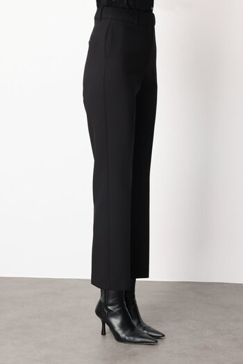Ekol Yan Cepli Boru Paça Pantolon 5015-26K Black
