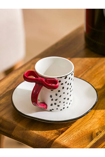 LC Waikiki Lcw Home Cartoon Patterned 2-Person Porcelain Coffee Cup Set 90 ml