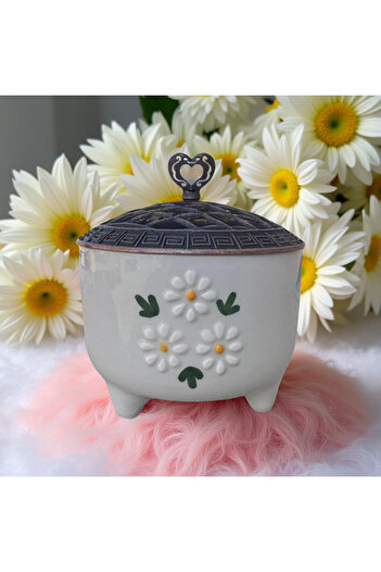 Çiporcal Antique Daisy Triangle Sugar Bowl