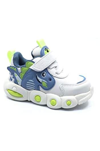 Kocamanlar Ayakkabı Cool Dinito Baby Orthopedic Children's Sports Shoes White