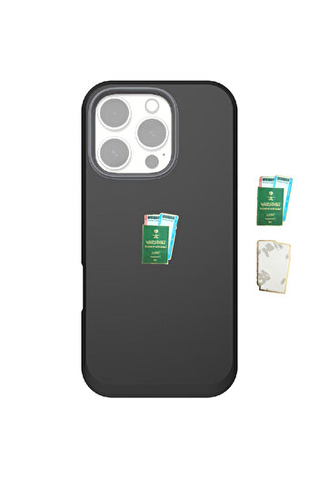 Generic Meta Sticker for Mobile or Any Smooth Surface Shape of Passport with Boarding Cards