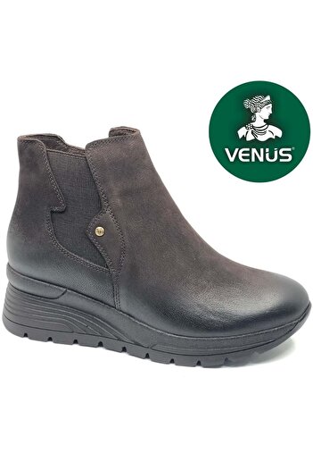 Venüs Ravven Genuine Leather Air-Flow Sole Orthopedic Women's Boots Brown
