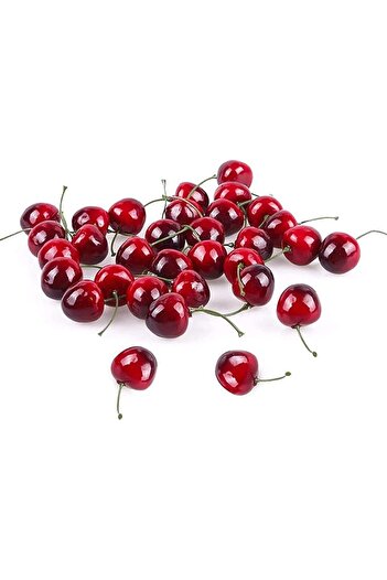 Generic Fake Cherry,25 Pcs Artificial Cherries,Artificial Fruits Model Fruit, Fake Red Cherries,Artificial L