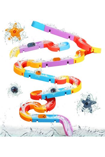 OEM Bath Toy, 56 Pieces Bath Toys for Children, DIY Marble Run Bath Toy from 2 3 4 5 6 Years, Water Toy
