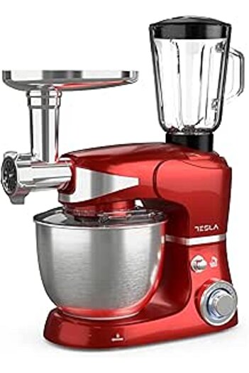 Generic Tesla KR600RA Kitchen Robot | Food Processor |3 In 1 | 6 Speeds | 1000W | 5L Bowl | 1.5L Blender | M