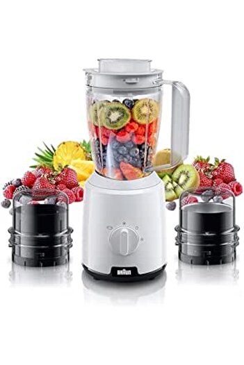 Generic Braun Household 1 Jug Blender 600 W, 1.25 L Working Capacity, TriAction Technology, 2 Mills, 3 way p