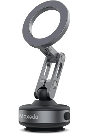 Generic Moxedo 360° Rotating Vacuum Suction Magnetic Phone Holder | Foldable Mount with Type-C Charging & R