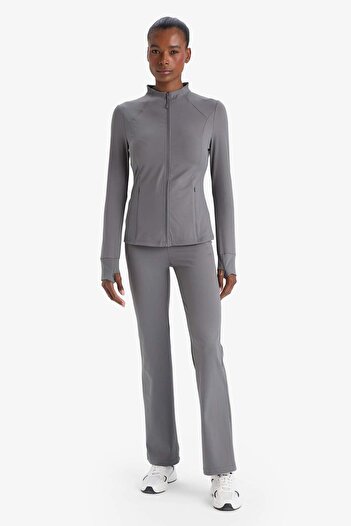 DeFacto Defactofit Slim Fit Slim Fit Cardigan with a High Neck E9676Ax25Au