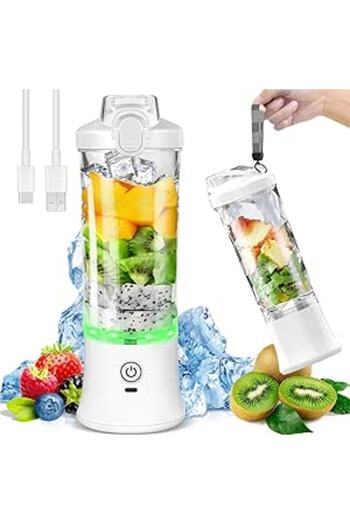 Generic Necomi 20 Oz portable 600ml blender, خلاط كهربائي,USB-C rechargeable electric blender wit