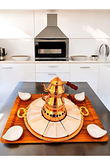 BARITCIOGLU Breakfast Set Copper Porcelain Presentation Set