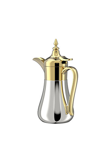 SQUALO Silver and gold stainless steel coffee pot - 0.5L