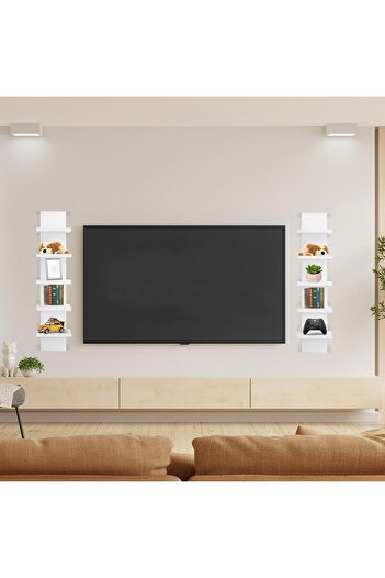 Modern home Straights Wall Mount Shelf Unit White