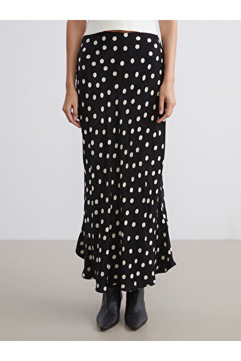 LC Waikiki Polka Dot Skirt with Elastic Waist