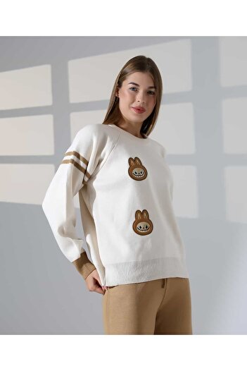 REDMİNA fashion Cute Patterned Oversize Knitwear Set