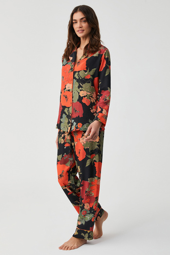 Penyemood Floral Patterned Shirt Set