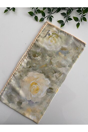 İpekhan Gülnihal Pattern Thin Cotton Scarf