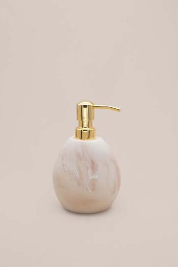 Barine Marble Look Resin 3-Piece Bathroom Set White
