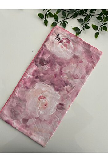 İpekhan Gülnihal Pattern Thin Cotton Scarf