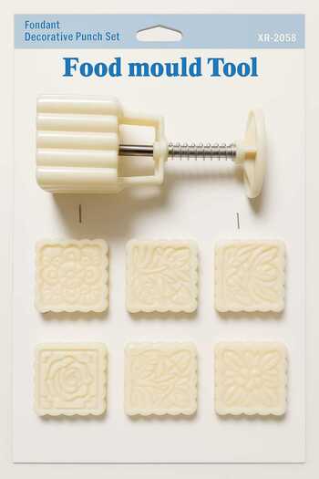 Generic Fondant Decorative Punch Set of 7 Pieces,Food Mould Tool