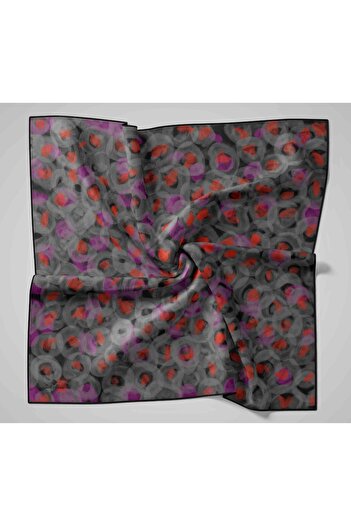 Silk Home Μαλακό βαμβακερό κασκόλ με σχέδιο καπνού
