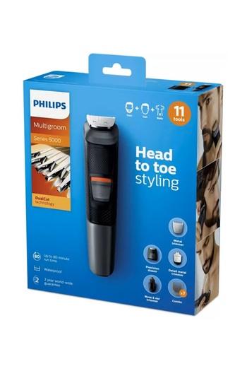 Philips Philips Multigroom Series 5000 11-in-1 Grooming Kit MG5730 Black/Grey