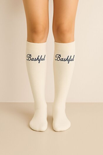 izaycollection 3' Pair of Knee-High Cotton Socks with Towel Bottom for Winter