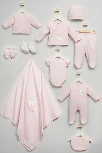 Bebitof My Baby Kumsal 100% Cotton 10 Piece Bodysuit Set Sweet Dreams Bear 10097