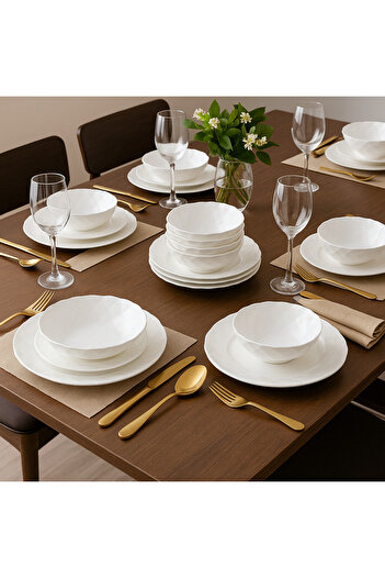 Dania Elegance that lasts… Arcopal 24-piece set serves 6 people – durability and elegance at every meal!
