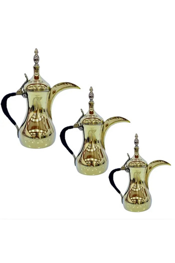 RASLAN Dalal Copper with Leather Handle Syrian Handmade