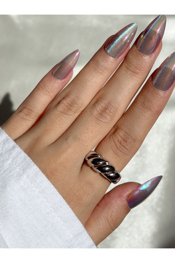 Eylülün Takısı Women's Silver Color Twist Ring