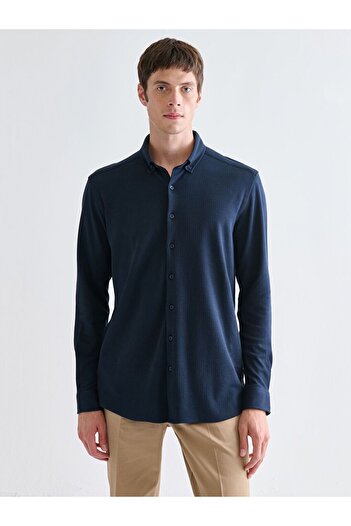 LC Waikiki Чоловіча сорочка SOUTHBLUE Slim Fit з довгим рукавом