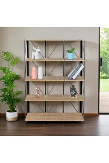 BAITY Wooden Entryway Shelf 5 Levels Modern Decor