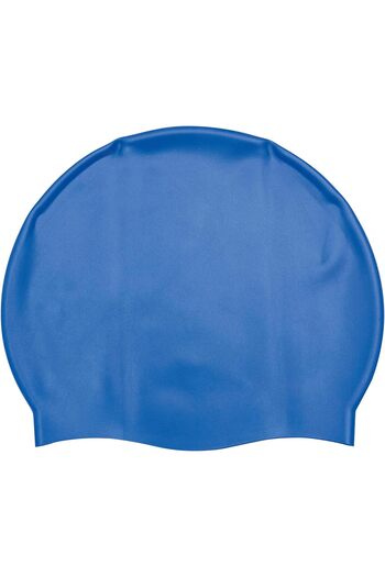 Mıncır Shop Wave Swimming Cap – Waterproof Silicone Cap - Ages 14+ Blue