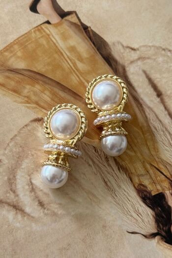 Trendy Butik Pearl Earrings