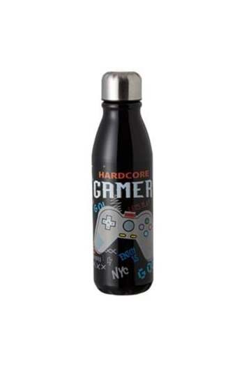 OEM Aluminum Water Bottle Black Gaming 600 ml