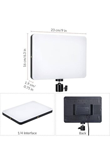 Generic Fill Light PL 26, 10 inch Upgraded Professional Video Soft Light Panel for Studio Photography Fill w