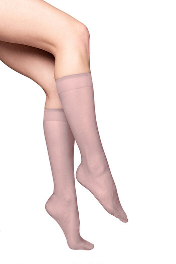 PETRA-ELISA Lycra 3/4 Socks 15 DEN One Size, Fumo, One Size