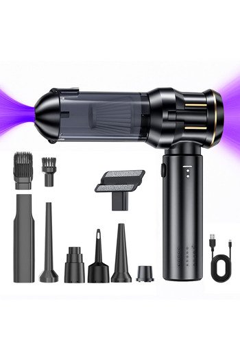 IMA TREND Aspirator Portabil 4 in 1 IMA Trend, 100W, 15000Pa, HEPA, 3 Viteze, Acumulator 6000mAh, negru